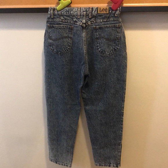 Vintage 80s LEE Acid Washed Jeans - Picture 7 of 8